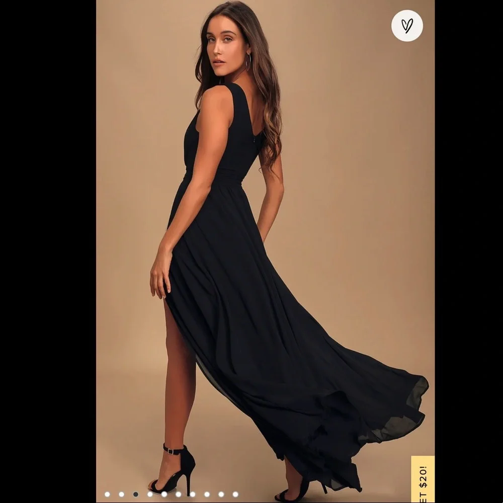 Lulus Thoughts of Hue Maxi Dress Black Size XL BRAND NEW WITH TAGS NEVER WORN! - Picture 3 of 8